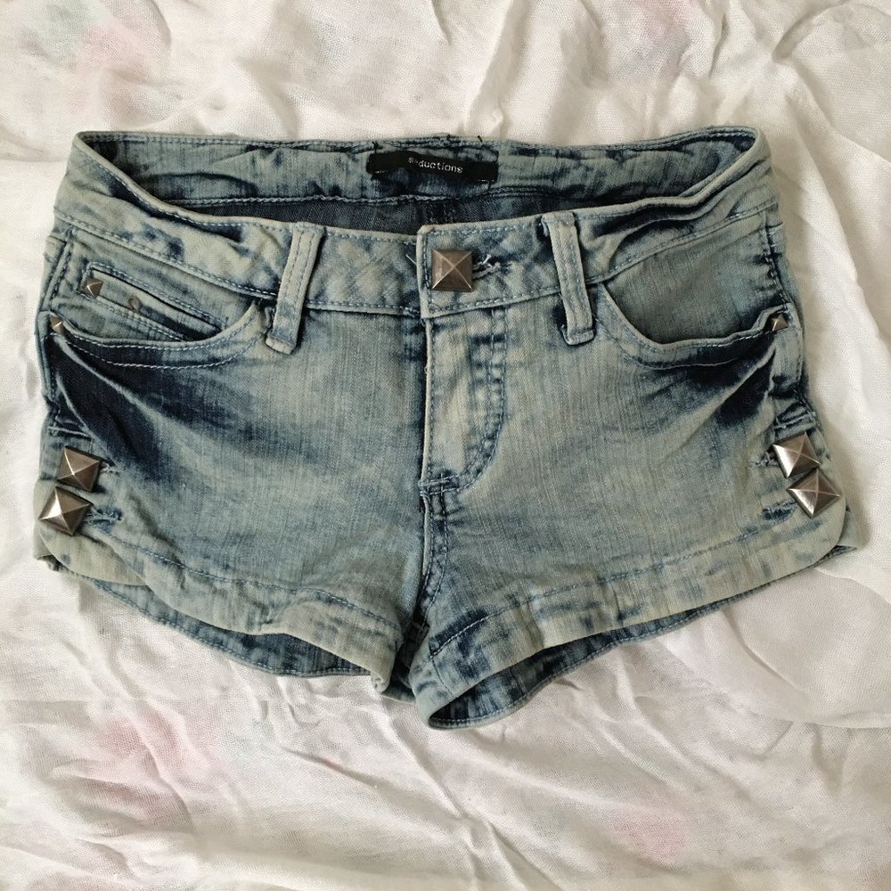 Denim shorts low rise size 1